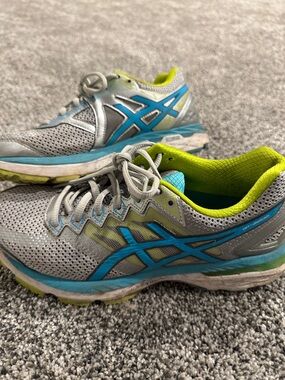 Blue/Green/Grey Women’s ASIC Sneakers